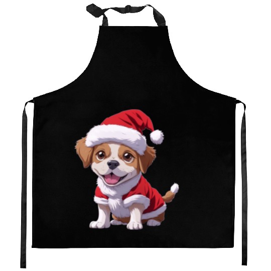 Santa Paws: The Cutest Christmas Puppy Kitchen Aprons