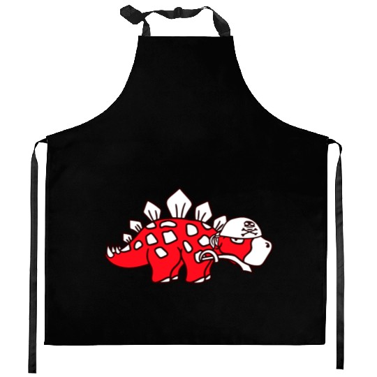 Stegosaurus Dinosaur Sabre Pirate Captain Dino Fun Kitchen Aprons