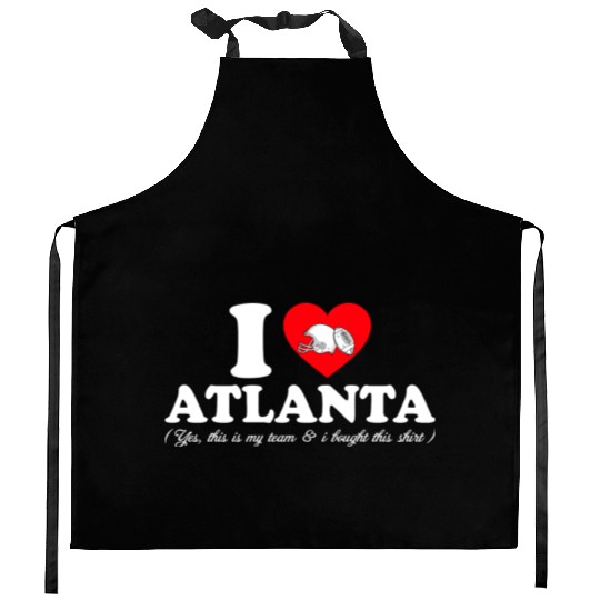 Groovy I Love Atlanta Kitchen Aprons