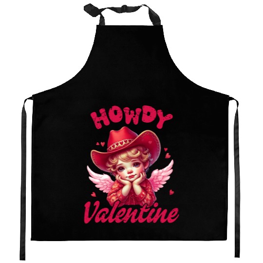 Howdy Valentine, Valentines Day Kitchen Aprons