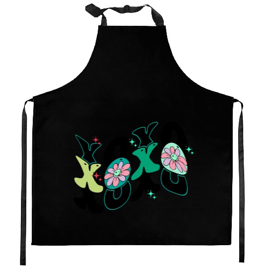 Valentine Retro, Happy Valentines Day Kitchen Aprons