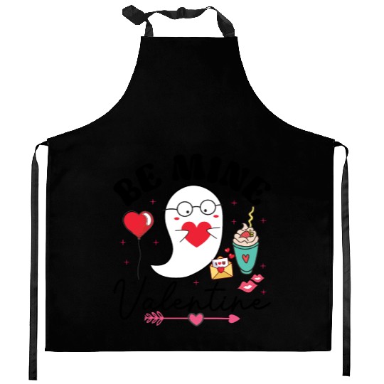Be mine valentine Kitchen Aprons