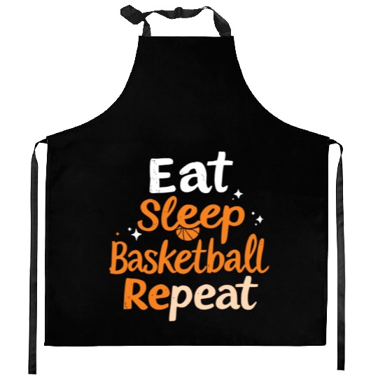 Eat Sleep Basketball Repeat Basketball Kitchen Aprons
