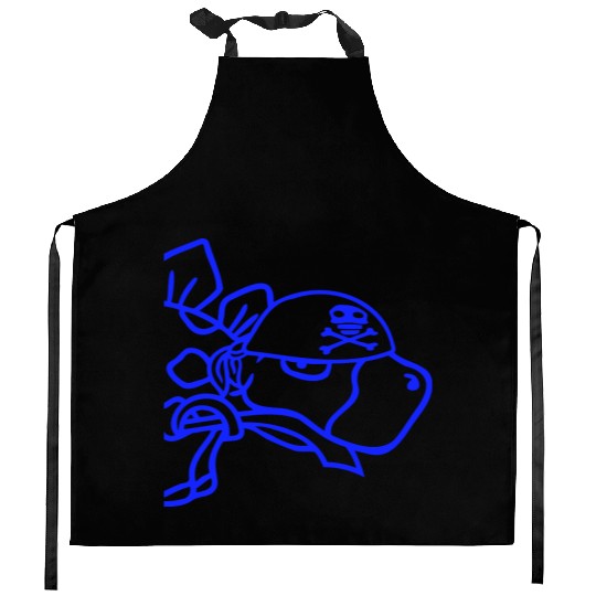 Dinosaur Pirate Stegosaurus Funny Dino Sabre Mouth Kitchen Aprons