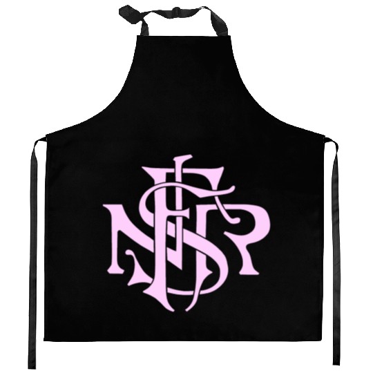 Our Lady of the Rosary of Fátima - NSRF monogram Kitchen Aprons