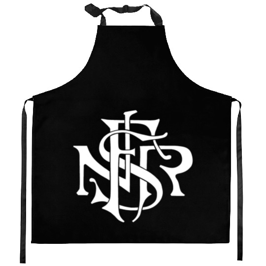 Our Lady of the Rosary of Fátima - NSRF monogram Kitchen Aprons