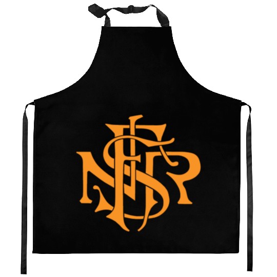 Our Lady of the Rosary of Fátima - NSRF monogram Kitchen Aprons