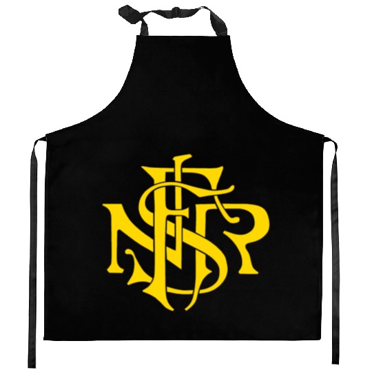 Our Lady of the Rosary of Fátima - NSRF monogram Kitchen Aprons