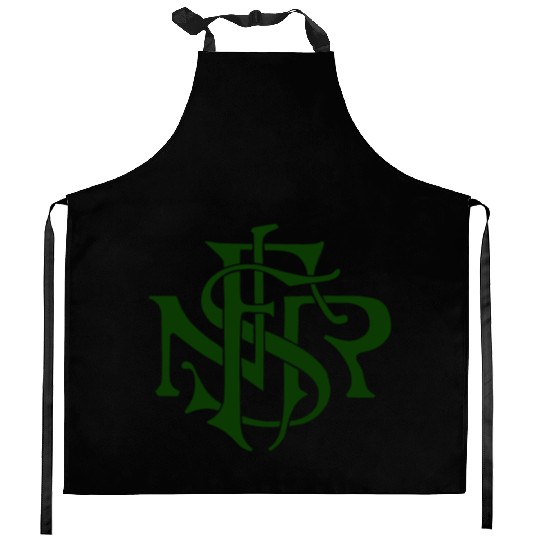 Our Lady of the Rosary of Fátima - NSRF monogram Kitchen Aprons