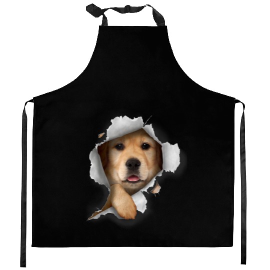 Golden Retriever Golden Dog Lover Kitchen Aprons