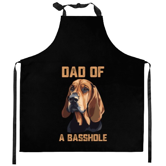 Basset Hound Kitchen Aprons Dad Of Basshole Funny Dog