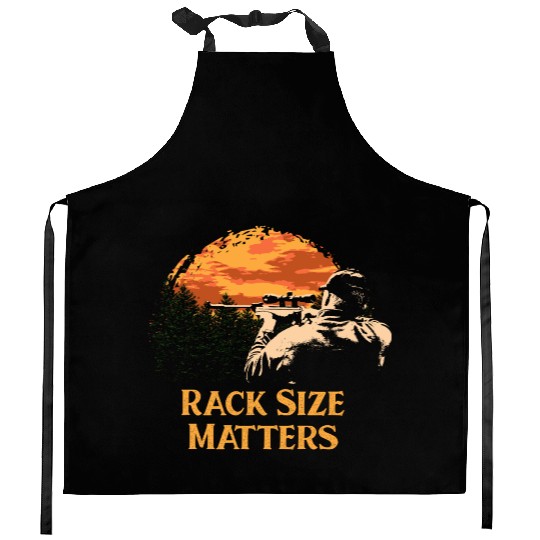 Rack Size Matters Deer Hunting Elk Hunter Memes Da Kitchen Aprons
