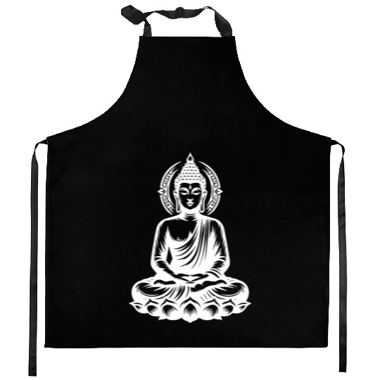 Meditation Harmonie Yoga Buddha Thai Tattoo Style Kitchen Aprons