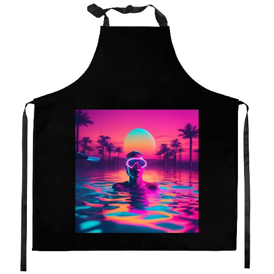 Diving in the Ocean Kitchen Aprons