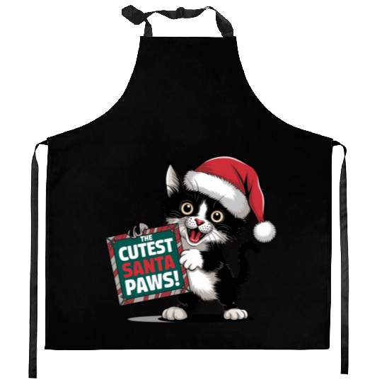 Cutest Santa Paws Kitchen Aprons