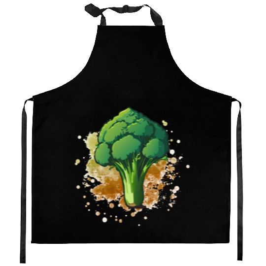 Vegetarian Vegan Broccoli Kitchen Aprons