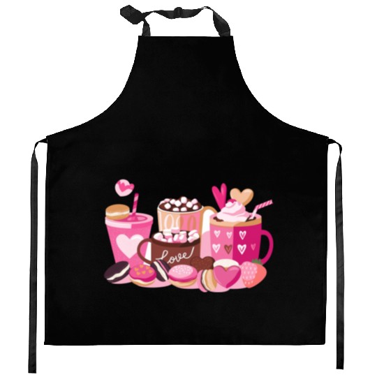 Coffee Valentine Kitchen Aprons