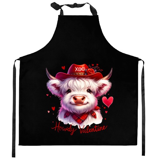 Howdy Valentine, Valentines Day Kitchen Aprons