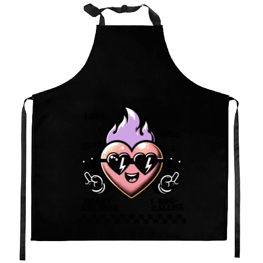 Valentines Day, Valentine Retro Kitchen Aprons