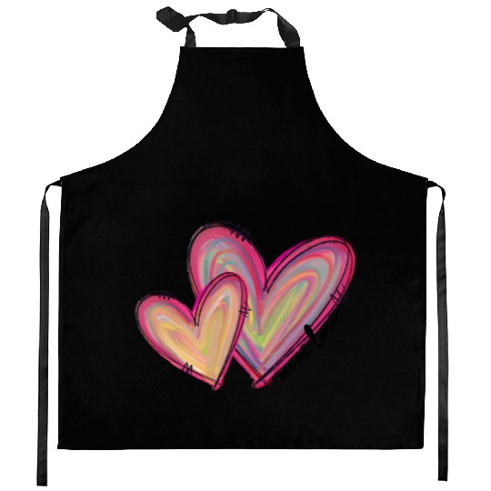 Valentines Retro, Happy Valentine Day Kitchen Aprons