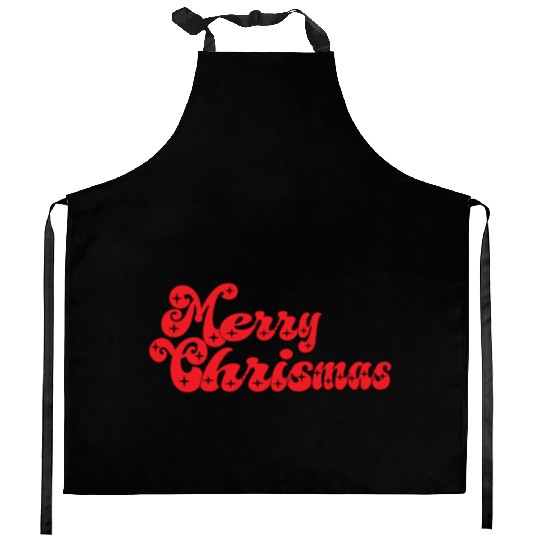 Snowflakes, Smiles, and Santa Claus :Christmas Kitchen Aprons