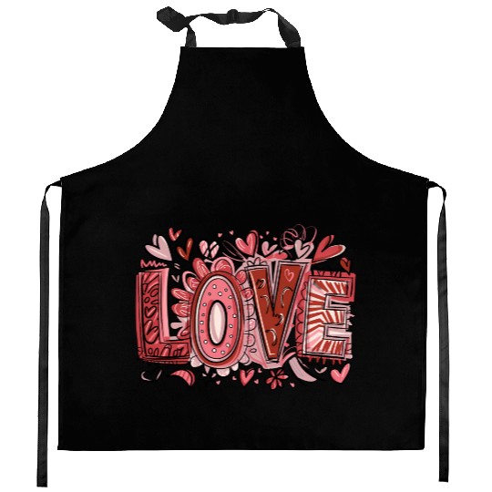 Valentines Day, Valentine Retro Kitchen Aprons