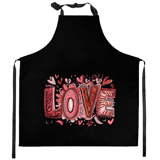 Valentines Day, Valentine Retro Kitchen Aprons