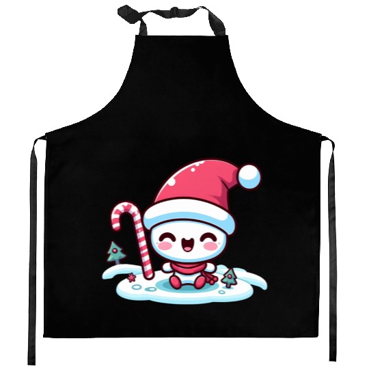 Merry Little Snowman Kitchen Aprons