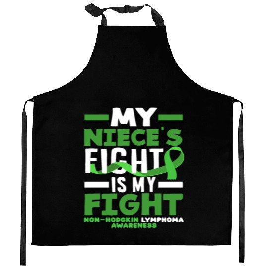 Non-Hodgkin Lymphoma Awareness My Niece Fight Kitchen Aprons