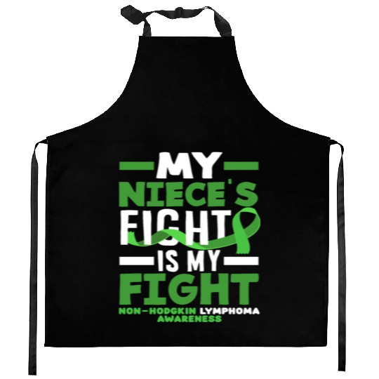 Non-Hodgkin Lymphoma Awareness My Niece Fight Kitchen Aprons