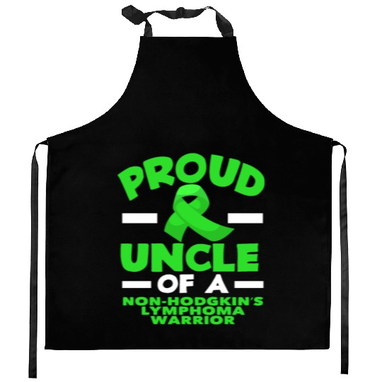 Non-Hodgkin Lymphoma Awareness Proud Uncle Kitchen Aprons