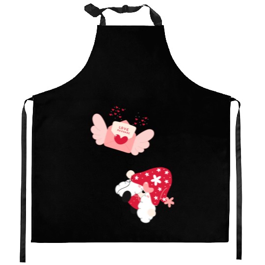 Valentines Day, Retro Valentine, Coquete Valentine Kitchen Aprons