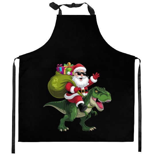 Christmas, holly jolly Kitchen Aprons