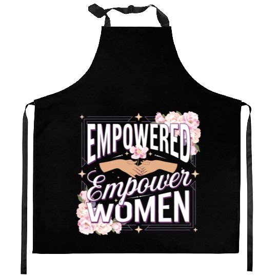strength in sisterhood Kitchen Aprons