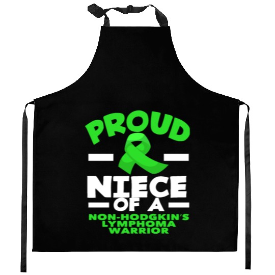 Non-Hodgkin Lymphoma Awareness Proud Niece Kitchen Aprons