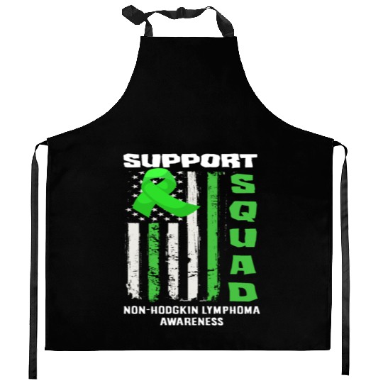 Non-Hodgkin Lymphoma Awareness Support Squad Kitchen Aprons