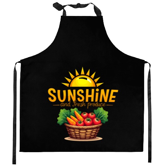 Farmers Market Vendor Fresh Produce and Local Kitchen Aprons