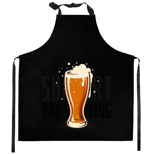 Support Day Drinking Kitchen Aprons