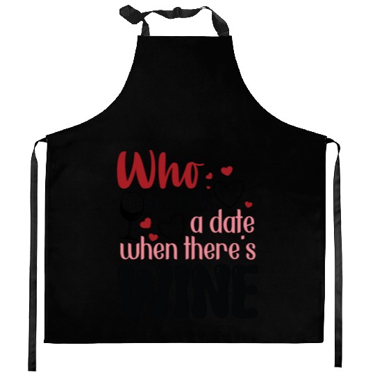 Valentines Day, Retro Valentine, Coquete Valentine Kitchen Aprons