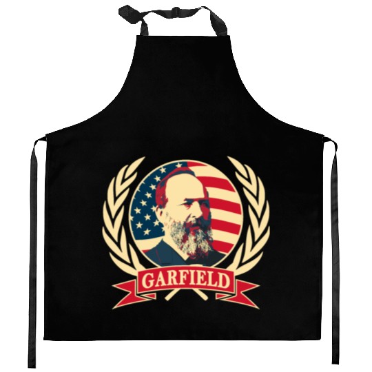 President James Abraham Garfield Kitchen Aprons