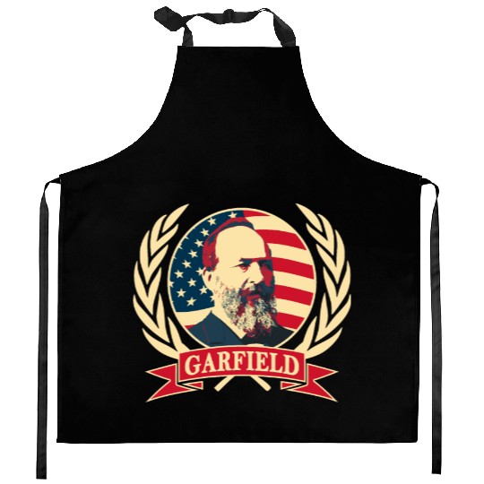 President James Abraham Garfield Kitchen Aprons