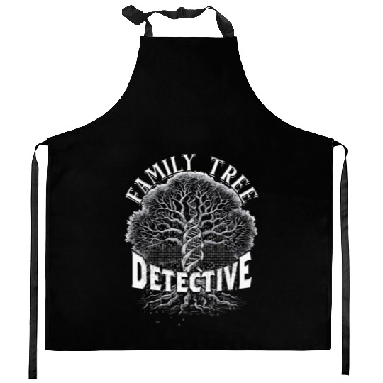 Genealogy Genealogist Family Tree Detective Kitchen Aprons