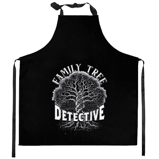 Genealogy Genealogist Family Tree Detective Kitchen Aprons