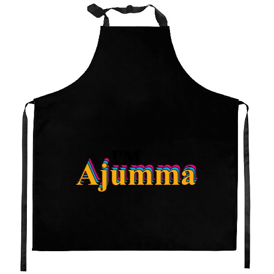 I M Ajumma Ajuma Ajumma Needs Soju Korean Auntie Kitchen Aprons