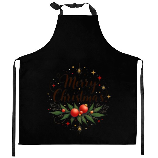 Merry Christmas Toddler Kitchen Aprons