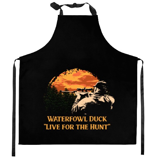 Waterfowl Duck Live for the Hunt Cast Around Kitchen Aprons
