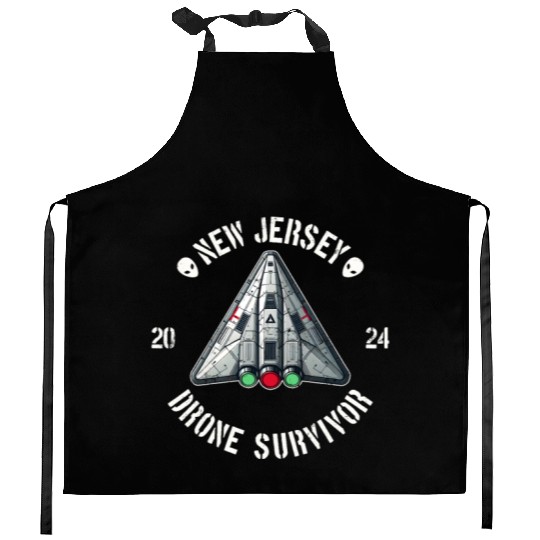 New Jersey Drone Survivor | NJ Drones Aliens UAPs Kitchen Aprons