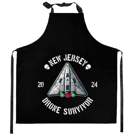 New Jersey Drone Survivor | NJ Drones Aliens UAPs Kitchen Aprons