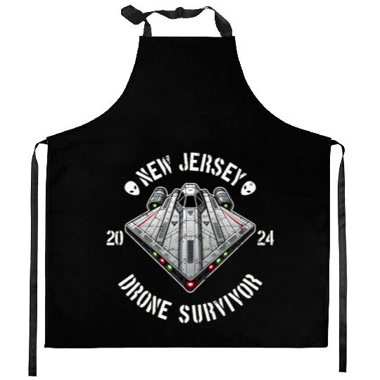 New Jersey Drone Survivor | NJ Drones Aliens UAPs Kitchen Aprons