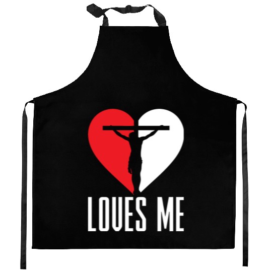Jesus Loves Me Christian Christmas Kitchen Aprons